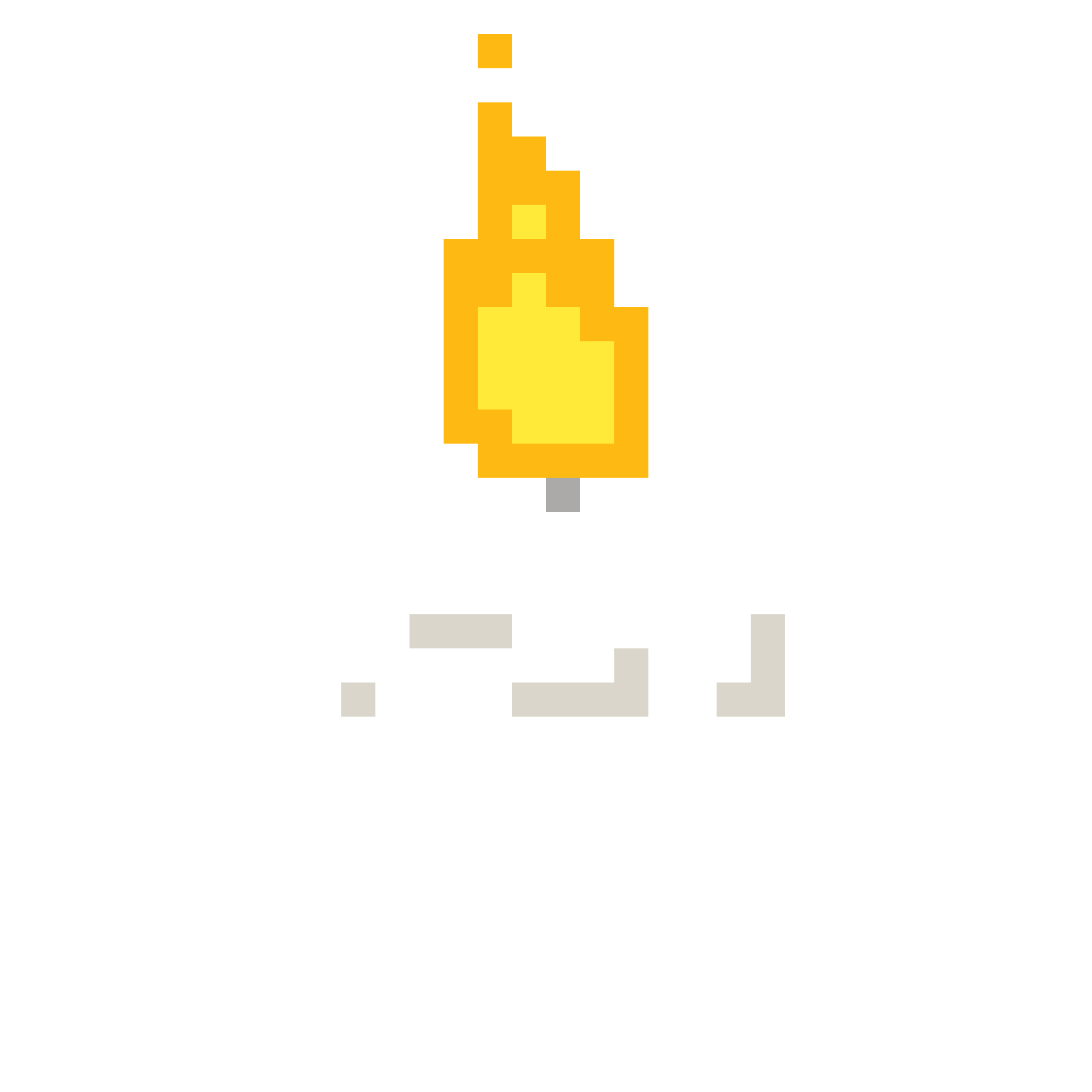 heads candle-white