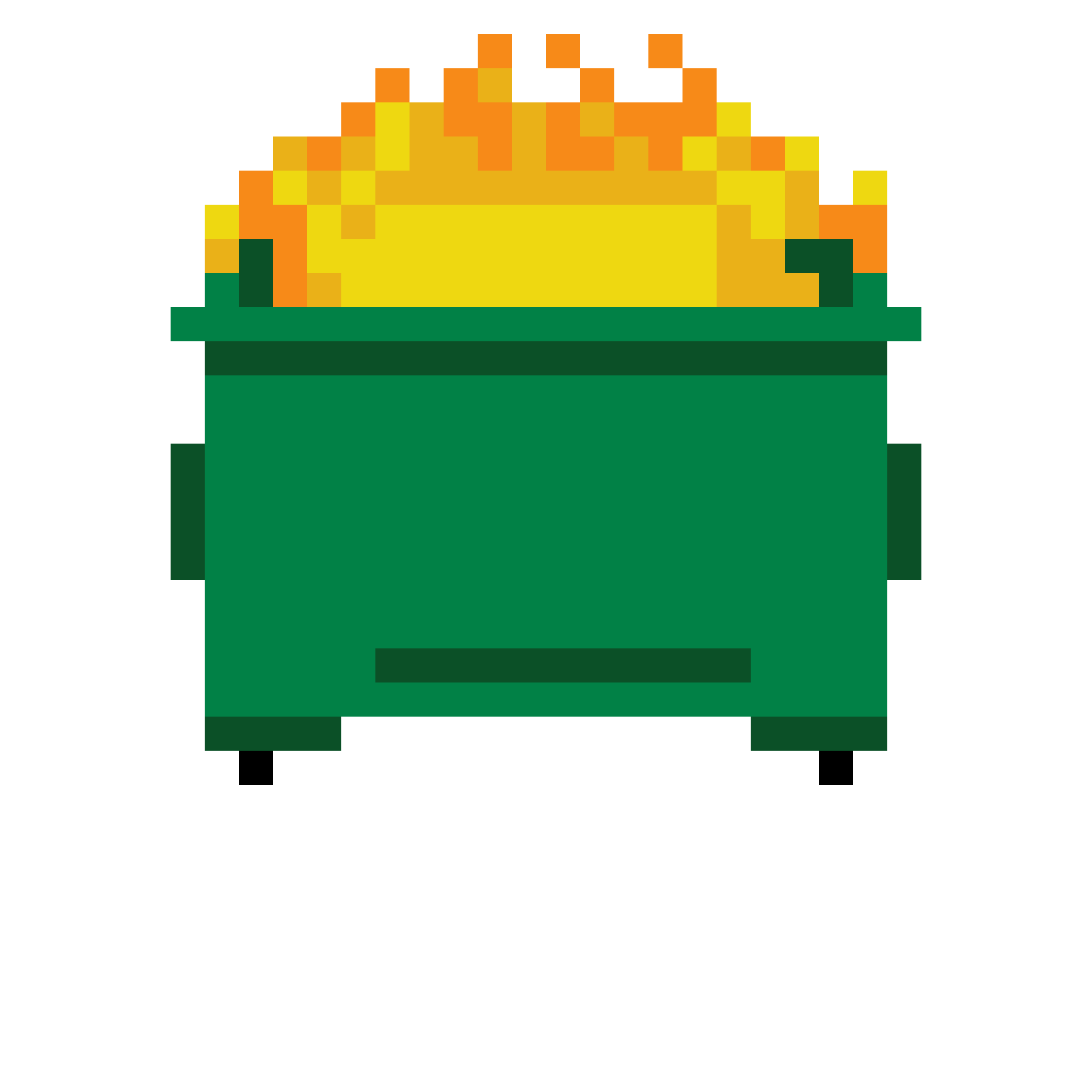 heads dumpster-fire